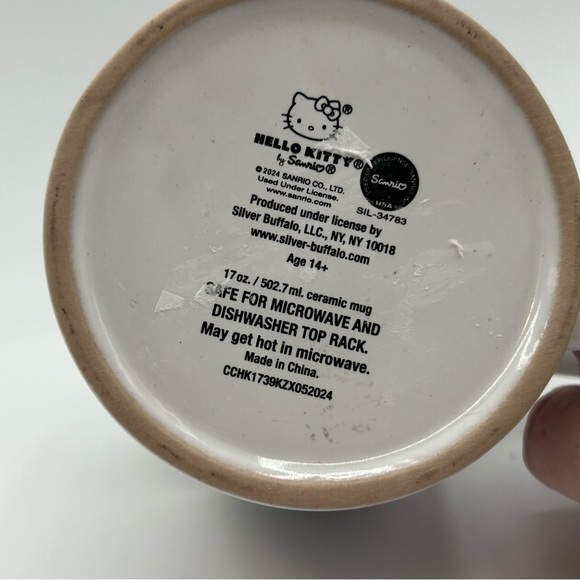 Sanrio Hello Kitty Mug Halloween Witch Bats Skull Ceramic Coffee Cup NWT - Picture 5 of 6